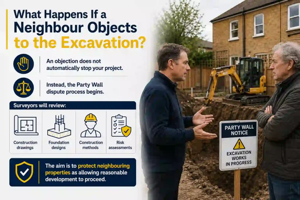 The Complete Guide to Section 6 Excavation Notices 3 What Happens If a Neighbour Objects to the Excavation Colchester
